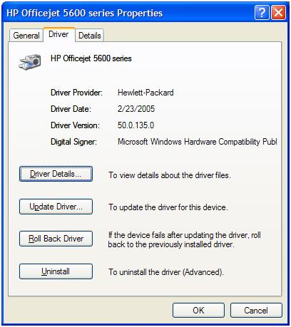 Properties of Windows Device Drivers