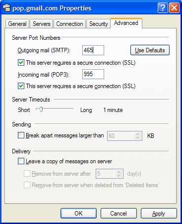 set up gmail with outlook express for windows 7