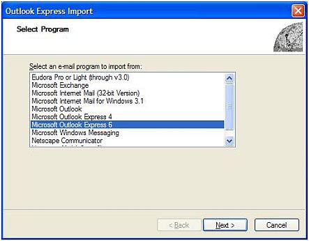 Outlook Express Export