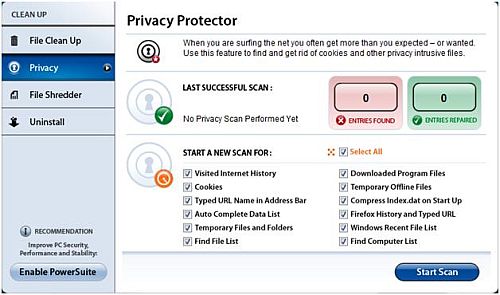 SpeedUpMyPC - Privacy Protector