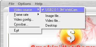 Select video source in SplitCam