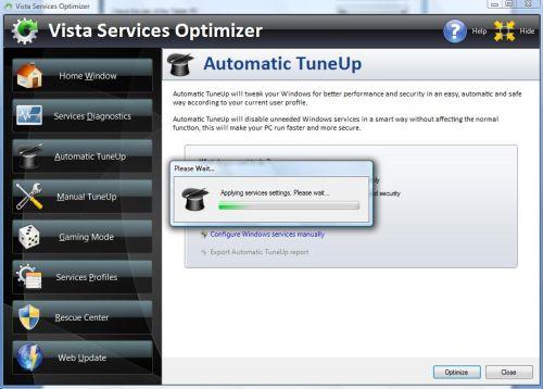 Automatic tuneup running