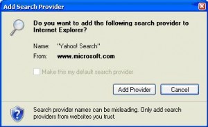 Add search provider