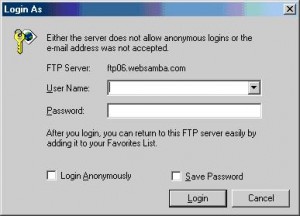 FTP login in IE6