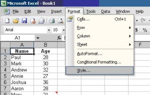Create a new style in MS Excel