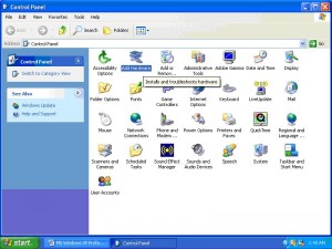 Add hardware in Windows XP