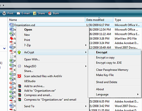 Document Encryption Encrypt file in Windows