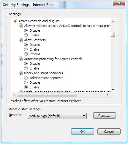 activex control download internet explorer 7