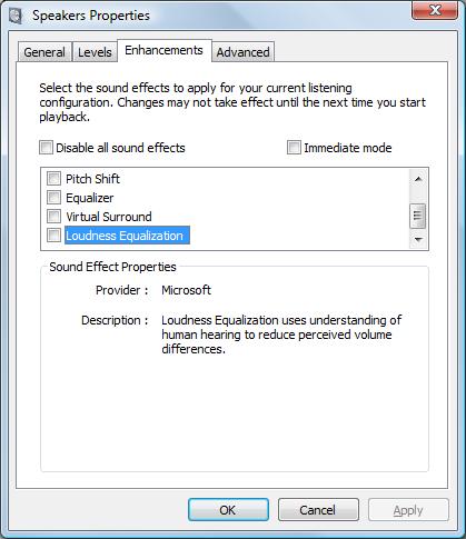 Depending on the sound card in your laptop, you can further enhance things using the audio control panel that was installed with your audio driver.