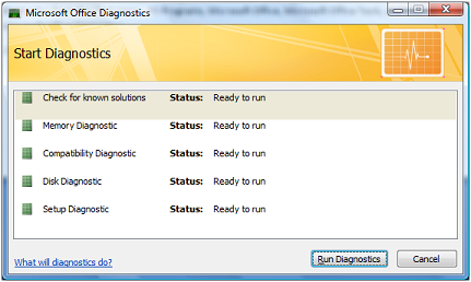 Microsoft Outlook 2007 Diagnostic Tools
