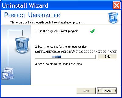 Quick uninstall process