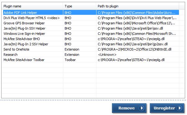 IE Plugin Control Manage Internet Explorer plugins