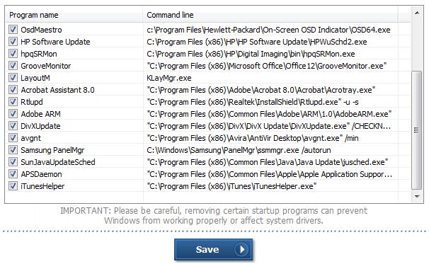 Startup Programs Manage Windows startup programs