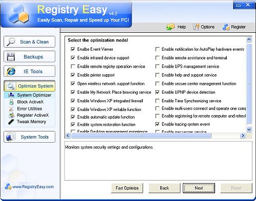 Registry Easy System Optimizer