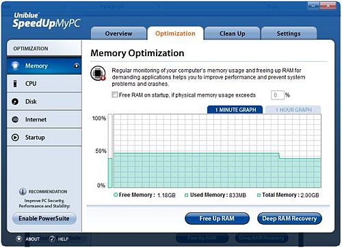 SpeedUpMyPC - Deep Memory Recovery SpeedUpMyPC - Deep Memory Recovery