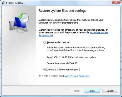 System Restore