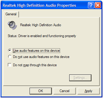 Use audio features on this device