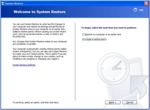 Windows System Restore