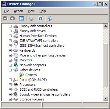 instructions to install hp universal web camera driver