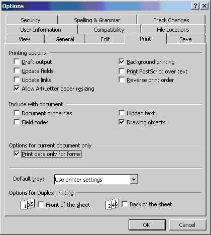 How to Print Data from a Form in MS Word XP - PCauthorities.com