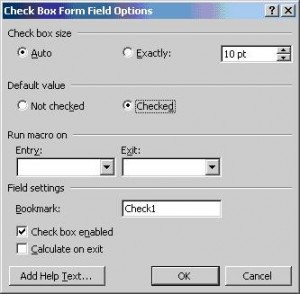 microsoft word form fields comments