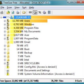 Treesize - disk usage