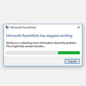 PowerPoint Stopped Working