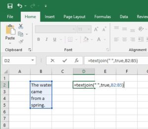 Excel textjoin не работает