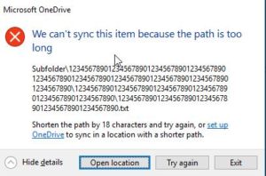 Error 1320 the specified path is too long что делать