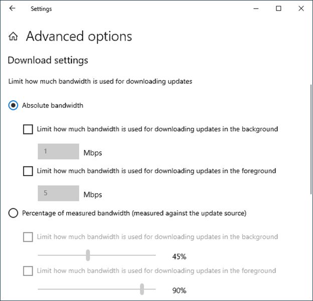 Windows 10 Download Speed