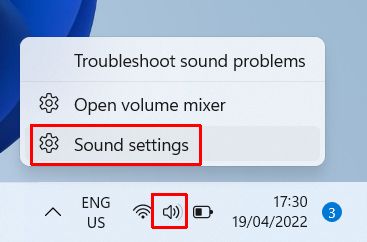 Windows 11 Sound Settings