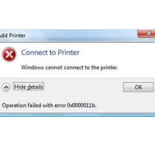 Printer error 0x0000011b