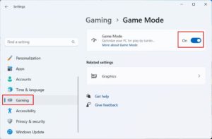 how to enable game mode in windows 10 and 11