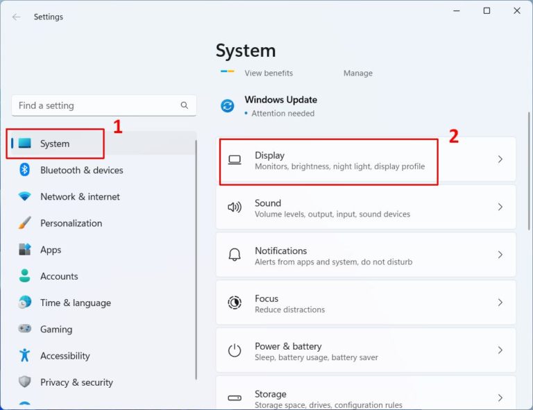 display settings on windows 11