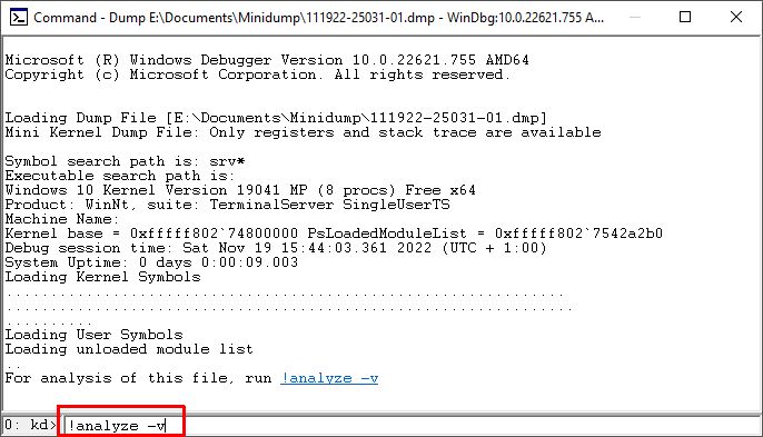 How to Analyze Windows Minidump Files 