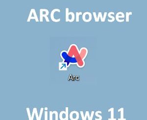 Arc browser on Windows