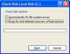 Windows Check disk